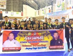 Komda Sultra Sabet 17 Medali Pada Kejurnas Karate Antardojo Gojukai Jaksa Agung Cup I