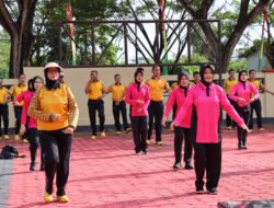 Perayaan Hari Jadi Polwan dan Kesatuan Gerak Bhayangkari di Polres Konawe Berlangsung Penuh Suka Cita