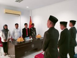 Anggota Panwascam Tongauna Utara Dilantik, Begini Pesan Komisioner Bawaslu Konawe