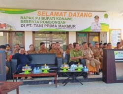 Kunker di Pabrik Kelapa Sawit, PJ Bupati Konawe Dorong Kenaikan UMK