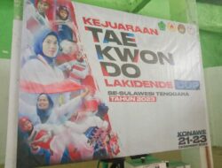 Ketua KONI Konawe Buka Kejuaraan Taekwondo Lakidende Cup Tahun 2023
