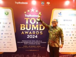 Luar Biasa ! Harmin Ramba Diganjar Penghargaan Sebagai Top Pembina BUMD 2024