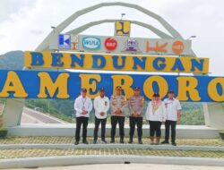 Kapolres Konawe Melakukan Pengecekan di Lima Obyek Peresmian Bendungan Ameroro