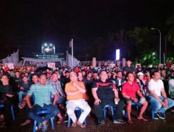 Balon Wali Kota Yudhi Gemoy Nobar Bersama Ribuan Warga Kendari