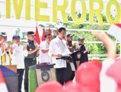 Presiden Jokowi Resmikan Bendungan Ameroro