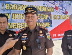 Perkara Incraht, Kejari Konawe Musnahkan Barang Rampasan 800 Gram Sabu-sabu