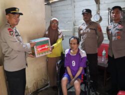 Memperingati Hari Bhayangkara, Polres Konawe Berikan Alat Bantu Penyandang Disabilitas