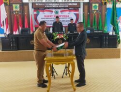DPRD Gelar Rapat Paripurna, Pemda Konawe Serahkan LKPJ Pelaksanaan APBD 2023