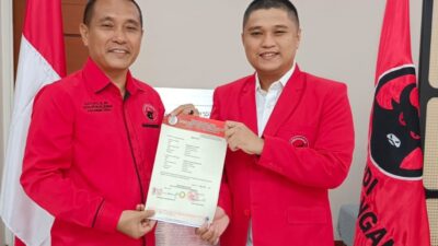 SAH, Rusdianto – Fachry Terima SK B-Persetujuan KWK Dari DPP PDI Perjuangan