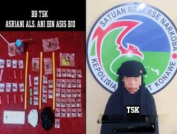 Diduga Pengedar Narkoba, Seorang Wanita di Konawe Diringkus Polisi