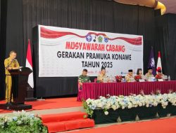 Muscab XI: Wabup Konawe Ingatkan Tantangan Generasi Muda dan Pentingnya Peran Pramuka