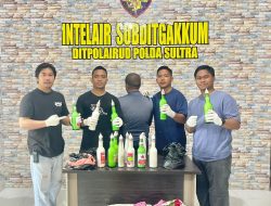 Ditpolairud Polda Sultra Tangkap Seorang Nelayan Pengguna Bom Ikan di Perairan Bokori