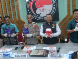 Polda Sultra Ungkap 3 Kasus Narkoba Selama Juli, 6,8 Kg Sabu-sabu Diamankan
