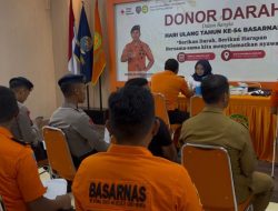 Peringati HUT ke-54 Basarnas, KPP Kendari Gelar Donor Darah