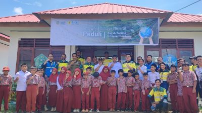 Kolaborasi PT SCM dan PLN Icon Plus Hadirkan “Jembatan Digital” bagi Desa Lalomerui di Routa