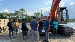 Polres Konawe Tindak Tambang Pasir Ilegal, Satu Unit Excavator Diamankan