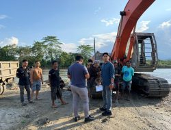 Polres Konawe Tindak Tambang Pasir Ilegal, Satu Unit Excavator Diamankan
