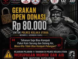 KASTARA Gelar Aksi Jilid III, Buka Donasi Satir Rp80 Ribu dan Desak Kapolres Kolut Mundur