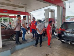 Cegah Penyalahgunaan BBM Subsidi, Polsek Unaaha Lakukan Pengawasan di SPBU Pertamina