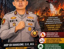 Polres Konawe Ajak Masyarakat Cegah Karhutla, Jangan Bakar Hutan dan Lahan